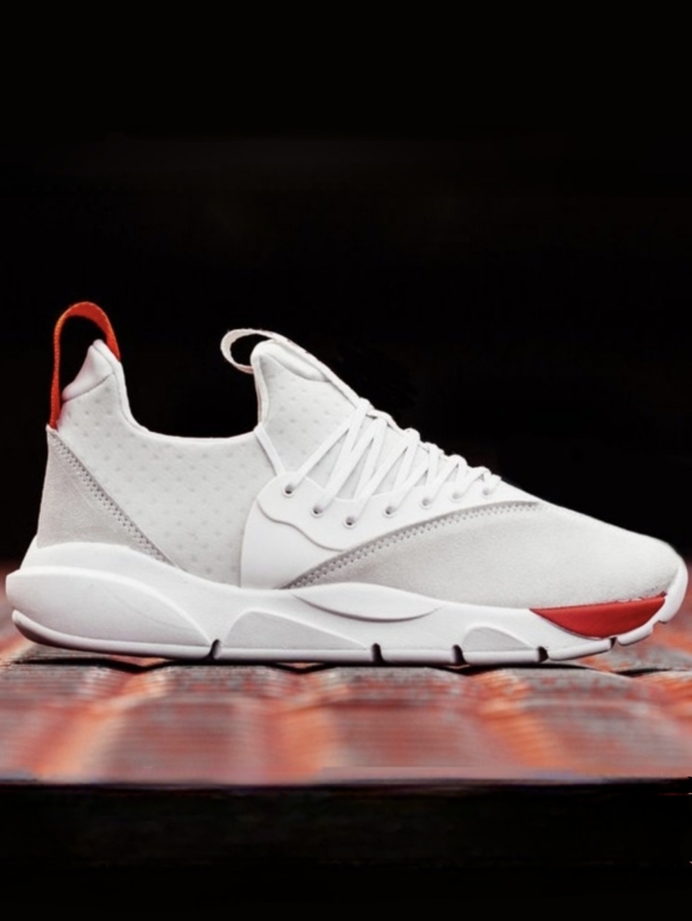 CLEARWEATHER Cloud Stryk White Red Sneaker 10 Women Tennis Shoes Athletic